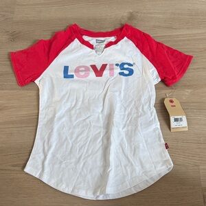 Levi's Kids Red and White Logo Tee